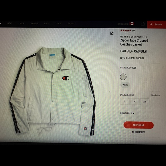 Champion cropped jacket - Picture 5 of 9